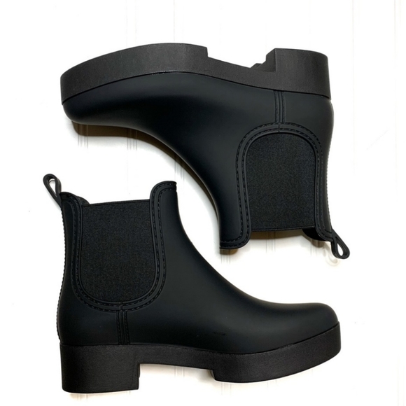 Jeffrey Campbell Chelsea Boots Rubber Boots Waterproof Fisherman Corps Motoboho - Picture 4 of 8